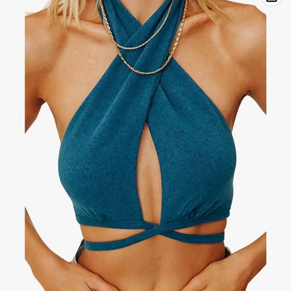 criss cross crop top